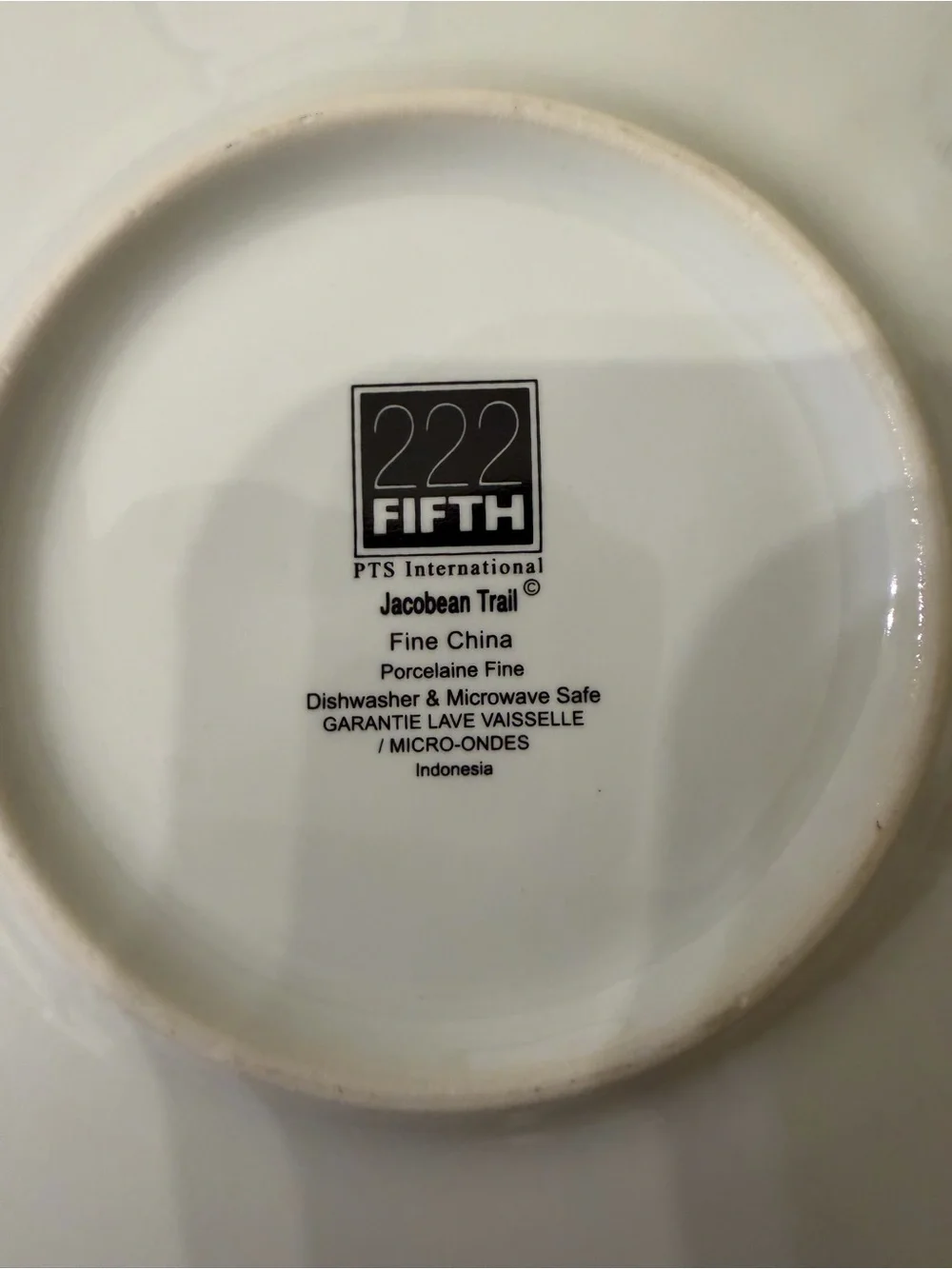222 Fifth Set/4 Porcelain Appetizer Plates